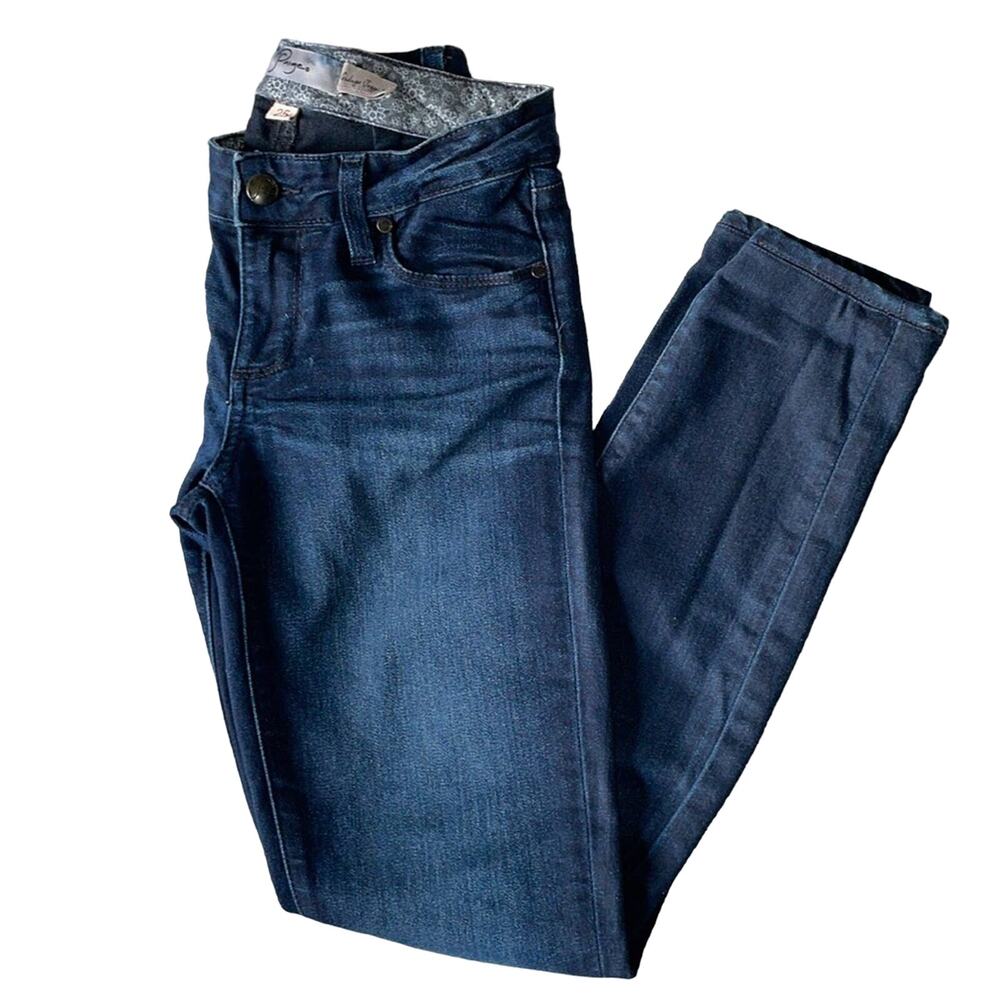 Paige Verdugo Jegging 25 Womens Skinny Jeans Dark Wash Denim Casual
